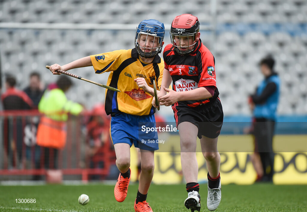 13 April 2017; A general view of action between Michael Cusacks GAA Club, Co. Galway, and Cappataggle GAA Club, Co. Galway, during the Go Games Provincial Days in partnership with Littlewoods Ireland Day 4 at Croke Park in Dublin. Photo by Seb Daly/Sportsfile