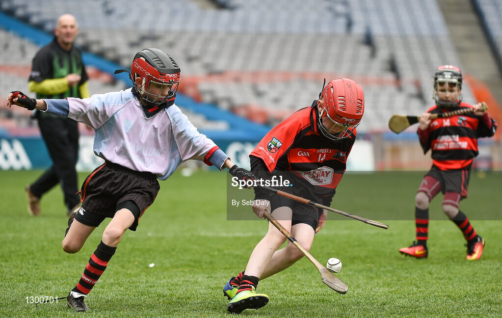 13 April 2017; A general view of action between Tommy Larkins GAA Club, Co. Galway, and Cappataggle GAA Club, Co. Galway, during the Go Games Provincial Days in partnership with Littlewoods Ireland Day 4 at Croke Park in Dublin. Photo by Seb Daly/Sportsfile