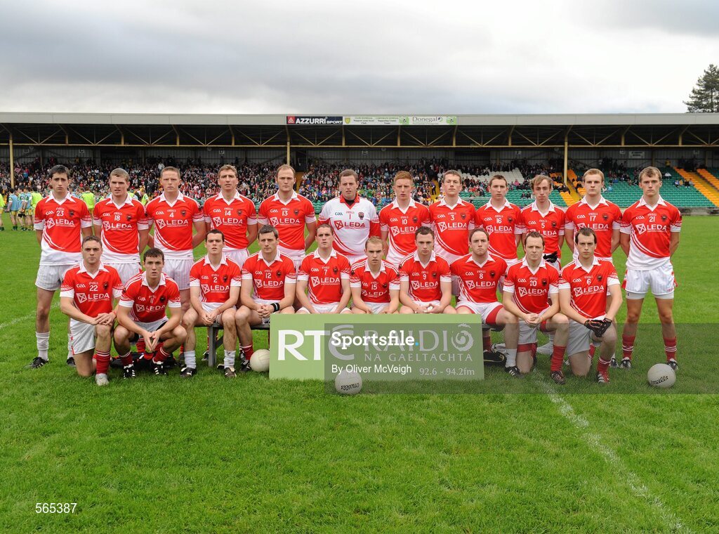 2 October 2011; St. Michael's squad. Radio Na Gaeltachta Donegal County Senior Football Championship Final, Glenswilly v St. Michael's, MacCumhaill Park, Ballybofey, Co. Donegal. Picture credit: Oliver McVeigh / SPORTSFILE