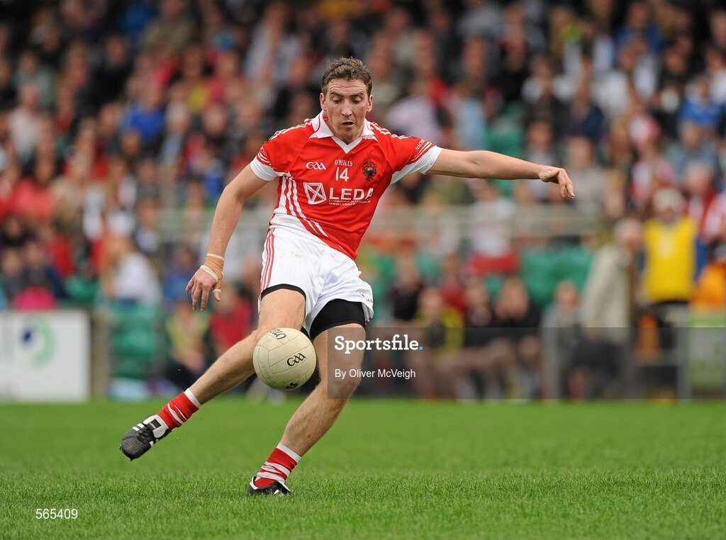 2 October 2011; Brian McLaughlin, St. Michael's. Radio Na Gaeltachta Donegal County Senior Football Championship Final, Glenswilly v St. Michael's, MacCumhaill Park, Ballybofey, Co. Donegal. Picture credit: Oliver McVeigh / SPORTSFILE