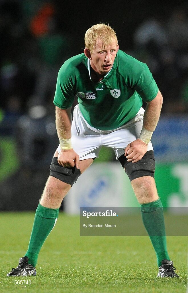 25 September 2011; Leo Cullen, Ireland. 2011 Rugby World Cup, Pool C, Ireland v Russia, Rotorua International Stadium, Rotorua, New Zealand. Picture credit: Brendan Moran / SPORTSFILE
