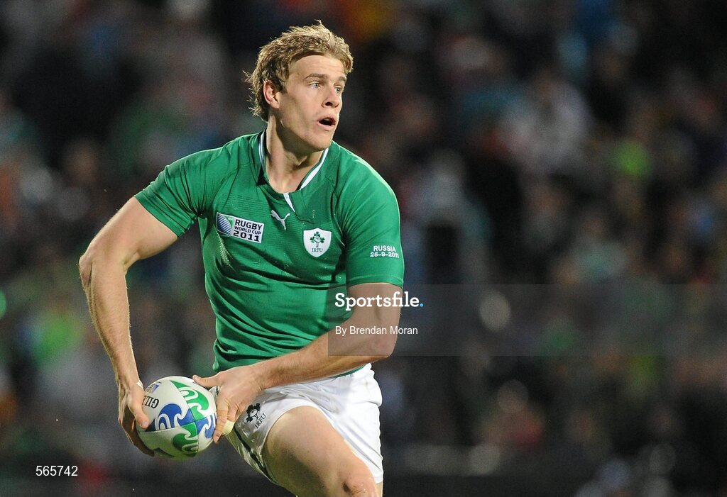 25 September 2011; Andrew Trimble, Ireland. 2011 Rugby World Cup, Pool C, Ireland v Russia, Rotorua International Stadium, Rotorua, New Zealand. Picture credit: Brendan Moran / SPORTSFILE