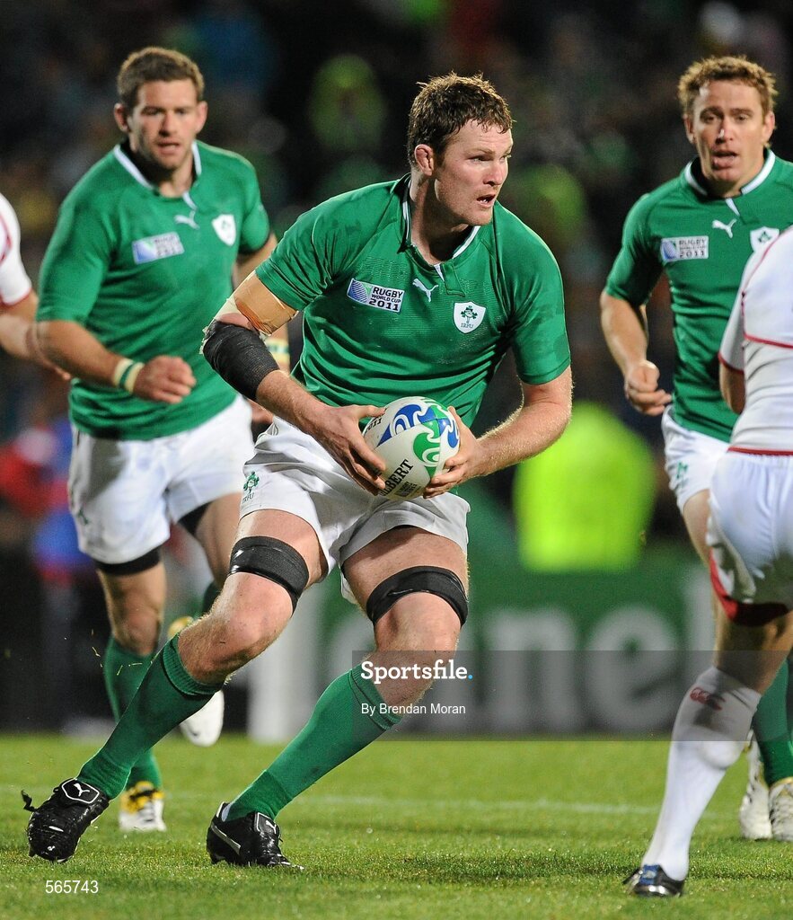 25 September 2011; Donnacha Ryan, Ireland. 2011 Rugby World Cup, Pool C, Ireland v Russia, Rotorua International Stadium, Rotorua, New Zealand. Picture credit: Brendan Moran / SPORTSFILE