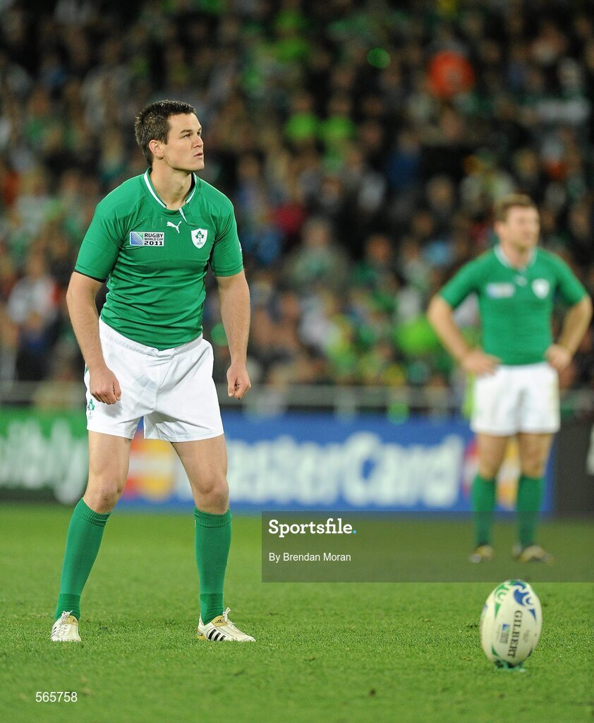 2 October 2011; Jonathan Sexton, Ireland. 2011 Rugby World Cup, Pool C, Ireland v Italy, Otago Stadium, Dunedin, New Zealand. Picture credit: Brendan Moran / SPORTSFILE