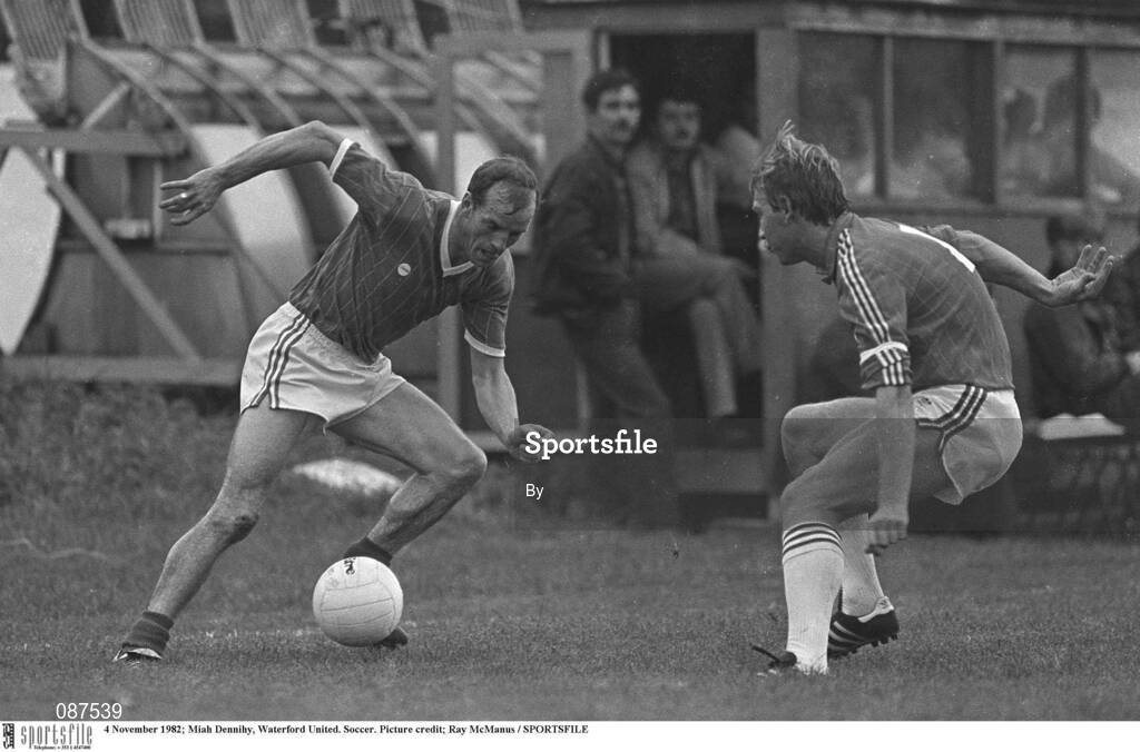 4 November 1982; Miah Dennihy, Waterford United. Soccer. Picture credit; Ray McManus / SPORTSFILE