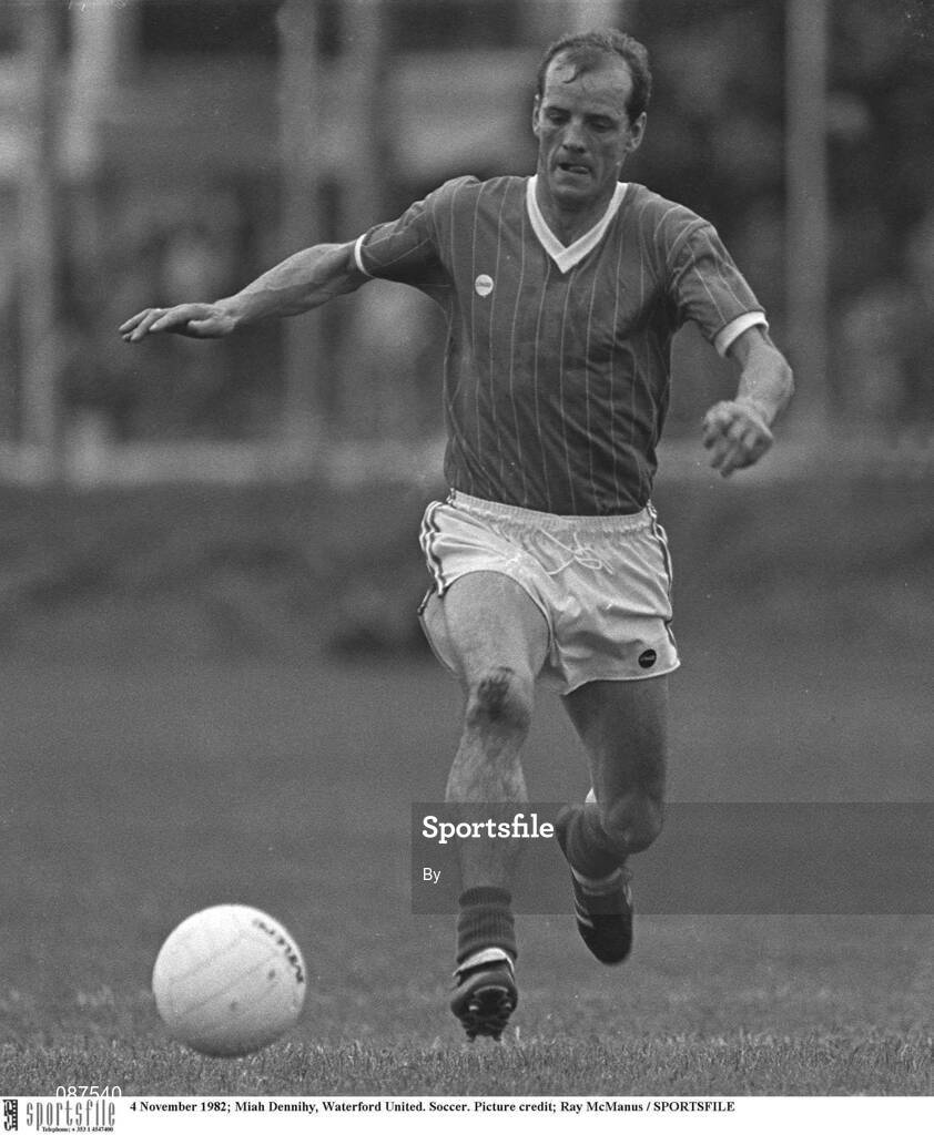 4 November 1982; Miah Dennihy, Waterford United. Soccer. Picture credit; Ray McManus / SPORTSFILE