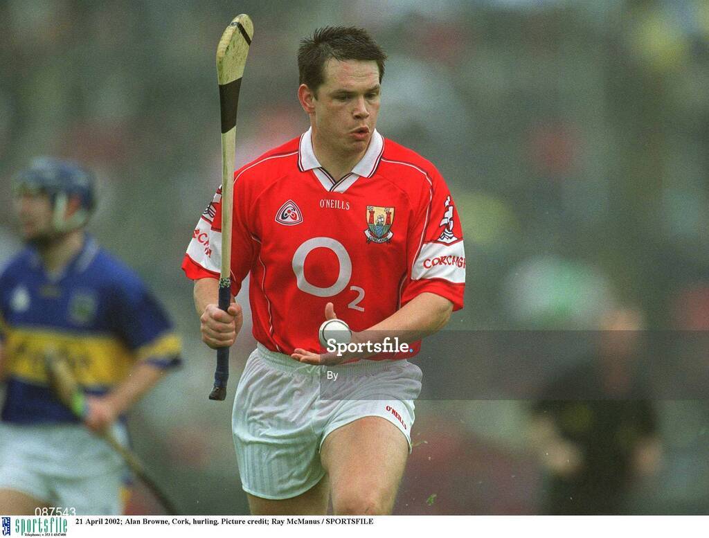 21 April 2002; Alan Browne, Cork, hurling. Picture credit; Ray McManus / SPORTSFILE