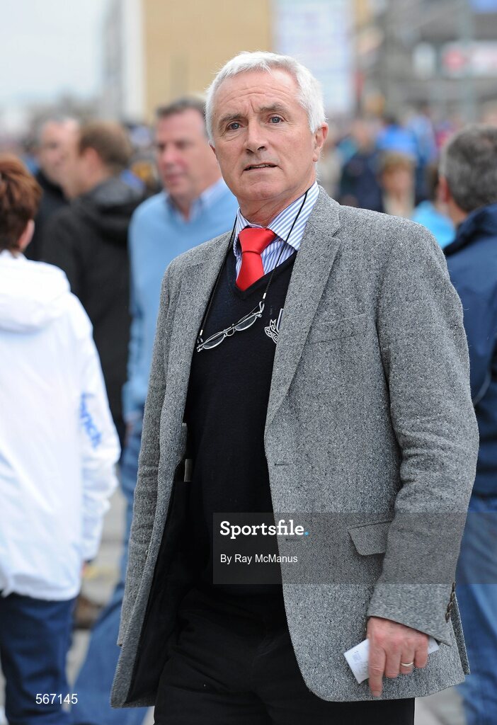 18 September 2011; Former T.D. Jim McDaid arrives at Croke Park before the game. GAA Football All-Ireland Senior Championship Final, Kerry v Dublin, Croke Park, Dublin. Picture credit: Ray McManus / SPORTSFILE