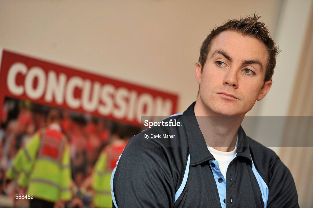19 October 2011; The GAA has teamed up with brain injury specialists Acquired Brain Injury Ireland to back their Mind Your Head campaign; educating players about the signs and symptoms of Concussion, through an Educational Concussion Poster Campaign. This poster campaign will be distributed to over 1800 GAA clubs throughout the country, reaching out to all players of every age and level. Present at the launch was Dublin Footballer Paul Griffin. GAA and ABI Ireland Launch Concussion Awareness Campaign, Croke Park, Dublin. Picture credit: David Maher / SPORTSFILE