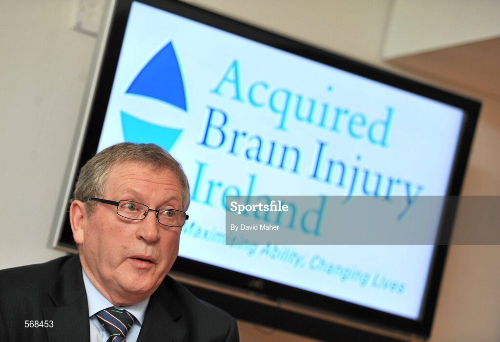 19 October 2011; The GAA has teamed up with brain injury specialists Acquired Brain Injury Ireland to back their Mind Your Head campaign; educating players about the signs and symptoms of Concussion, through an Educational Concussion Poster Campaign. This poster campaign will be distributed to over 1800 GAA clubs throughout the country, reaching out to all players of every age and level. Present at the launch was Dr. Danny Mulvihill Chairman of the GAA Medical Committee. GAA and ABI Ireland Launch Concussion Awareness Campaign, Croke Park, Dublin. Picture credit: David Maher / SPORTSFILE