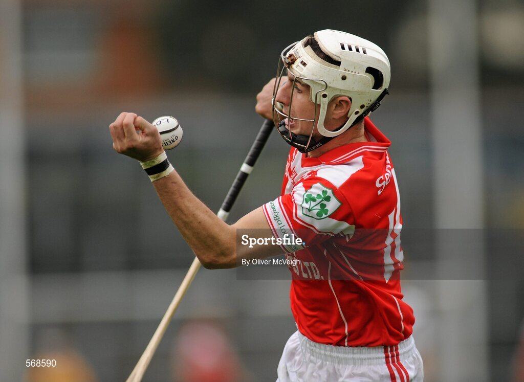 9 October 2011; Liam Watson, Loughgiel Shamrock's. AIB GAA Hurling Ulster Senior Club Championship Semi-Final, Loughgiel v  Dungiven Kevin Lynchs, Casement Park, Belfast, Co. Antrim. Picture credit: Oliver McVeigh / SPORTSFILE