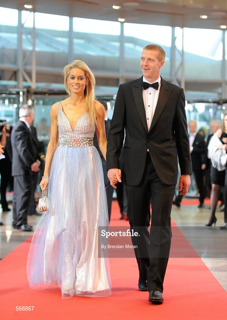 21 October 2011; Kilkenny hurler Henry Shefflin and his wife Deirdre in attendance at the GAA GPA All-Star Awards 2011 sponsored by Opel. National Convention Centre, Dublin. Picture credit: Brendan Moran / SPORTSFILE
