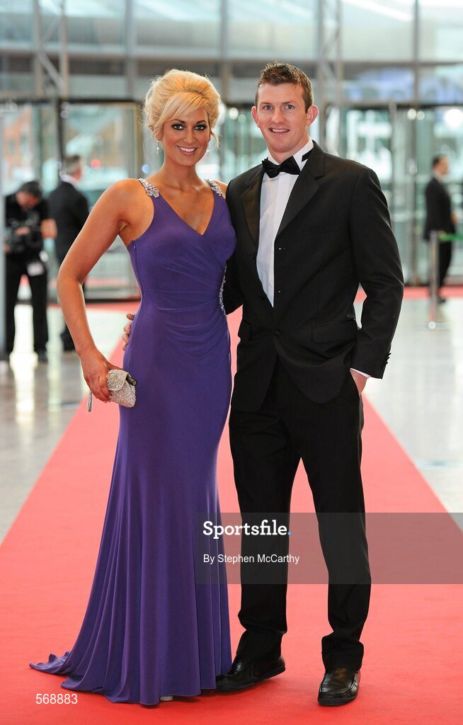 21 October 2011; Wexford footballer Anthony Masterson with Ann Sinnott in attendance at the GAA GPA All-Star Awards 2011 sponsored by Opel. National Convention Centre, Dublin. Picture credit: Stephen McCarthy / SPORTSFILE
