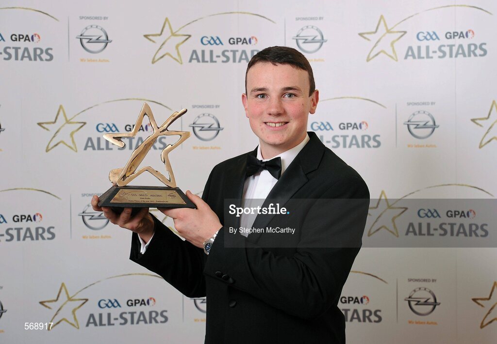 21 October 2011;  GAA GPA All-Star Young Hurler of the Year Liam Rushe, Dublin, at the GAA GPA All-Star Awards 2011 sponsored by Opel. National Convention Centre, Dublin. Picture credit: Stephen McCarthy / SPORTSFILE
