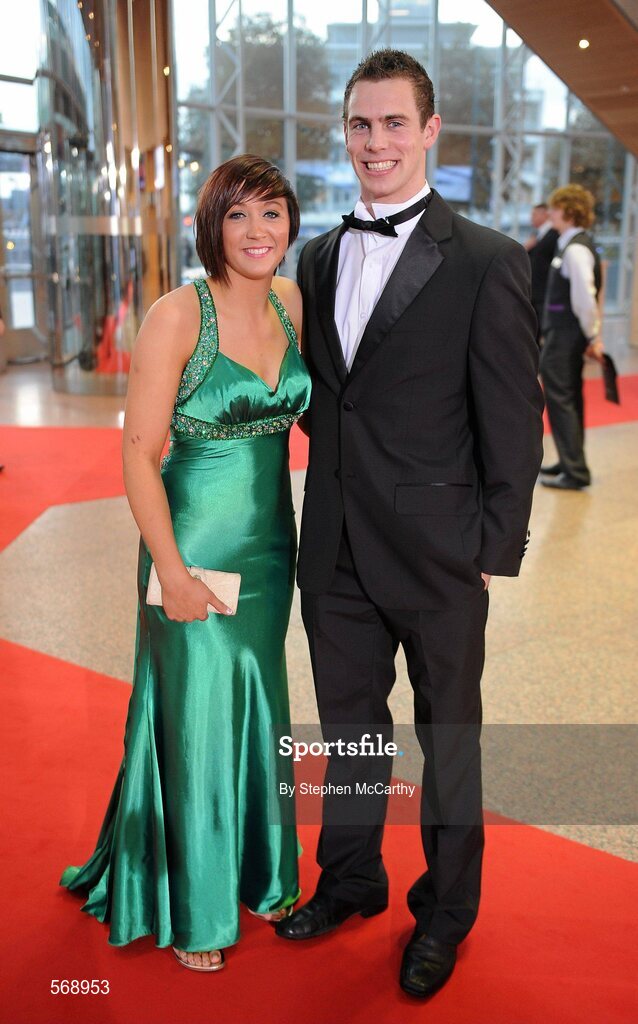 21 October 2011; Antrim footballer Neill McManus and Aileen Martin in attendance at the GAA GPA All-Star Awards 2011 sponsored by Opel. National Convention Centre, Dublin. Picture credit: Stephen McCarthy / SPORTSFILE