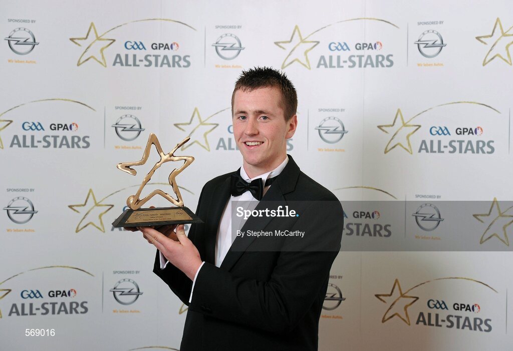 21 October 2011; GAA GPA All-Star Young Footballer of the Year Cillian O'Connor, Mayo, at the GAA GPA All-Star Awards 2011 sponsored by Opel. National Convention Centre, Dublin. Picture credit: Stephen McCarthy / SPORTSFILE