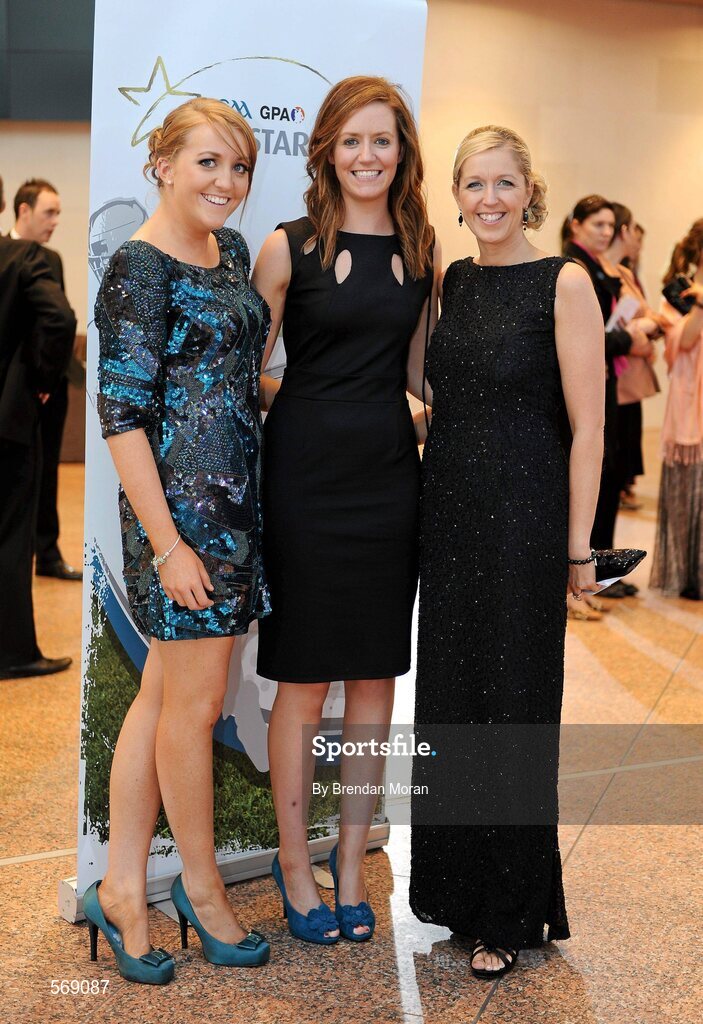 21 October 2011; Grainne Fennin, Colma Reynolds and Aisling Fennin in attendance at the GAA GPA All-Star Awards 2011 sponsored by Opel. National Convention Centre, Dublin. Picture credit: Brendan Moran / SPORTSFILE
