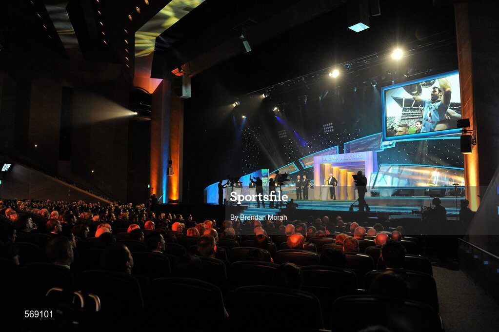 21 October 2011; A general view of the GAA GPA All-Star Awards 2011 sponsored by Opel. National Convention Centre, Dublin. Picture credit: Brendan Moran / SPORTSFILE