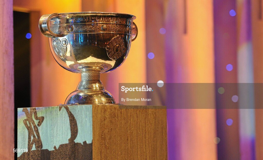 21 October 2011; A general view of the Sam Maguire Cup at the GAA GPA All-Star Awards 2011 sponsored by Opel. National Convention Centre, Dublin. Picture credit: Brendan Moran / SPORTSFILE