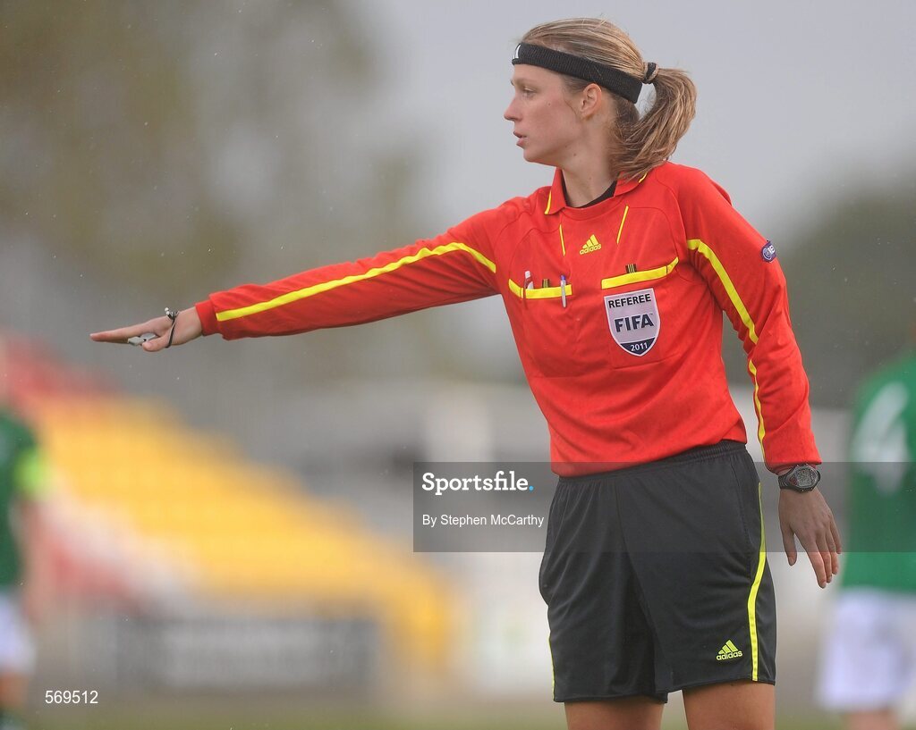 22 October 2011; Referee Petra Chudá, Slovakia. UEFA Women's Euro 2013 Qualifier, Republic of Ireland v Israel, Tallaght Stadium, Tallaght, Dublin. Picture credit: Stephen McCarthy / SPORTSFILE