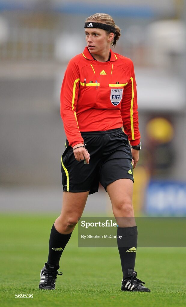 22 October 2011; Referee Petra Chudá, Slovakia. UEFA Women's Euro 2013 Qualifier, Republic of Ireland v Israel, Tallaght Stadium, Tallaght, Dublin. Picture credit: Stephen McCarthy / SPORTSFILE