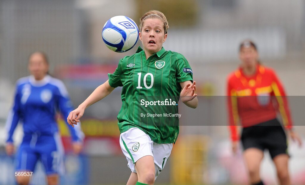22 October 2011; Denise O'Sullivan, Republic of Ireland. UEFA Women's Euro 2013 Qualifier, Republic of Ireland v Israel, Tallaght Stadium, Tallaght, Dublin. Picture credit: Stephen McCarthy / SPORTSFILE