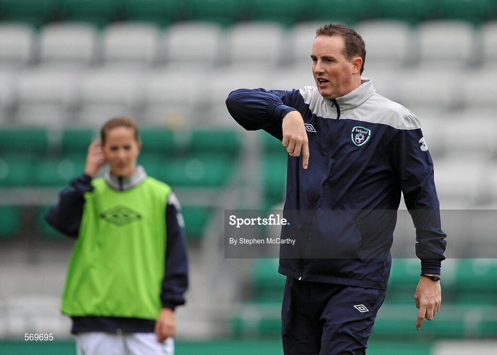 22 October 2011; Republic of Ireland assistant manager Ger Dunne. UEFA Women's Euro 2013 Qualifier, Republic of Ireland v Israel, Tallaght Stadium, Tallaght, Dublin. Picture credit: Stephen McCarthy / SPORTSFILE