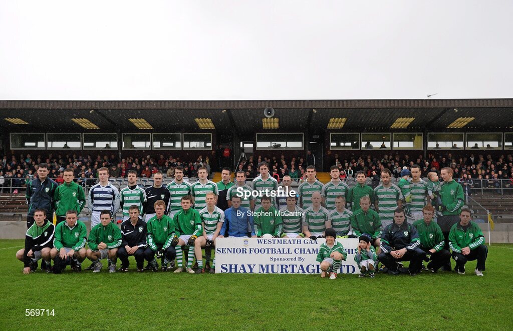 23 October 2011; The Mullingar Shamrocks squad. Westmeath County Senior Football Championship Final, Garrycastle v Mullingar Shamrocks, Cusack Park, Mullingar, Co. Westmeath. Picture credit: Stephen McCarthy / SPORTSFILE