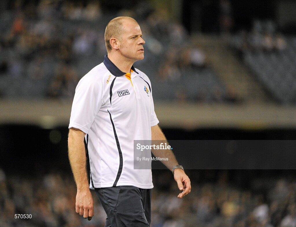 28 October 2011; The Ireland manager Anthony Tohill. International Rules 1st Test, Australia v Ireland, Etihad Stadium, Melbourne, Australia. Picture credit: Ray McManus / SPORTSFILE