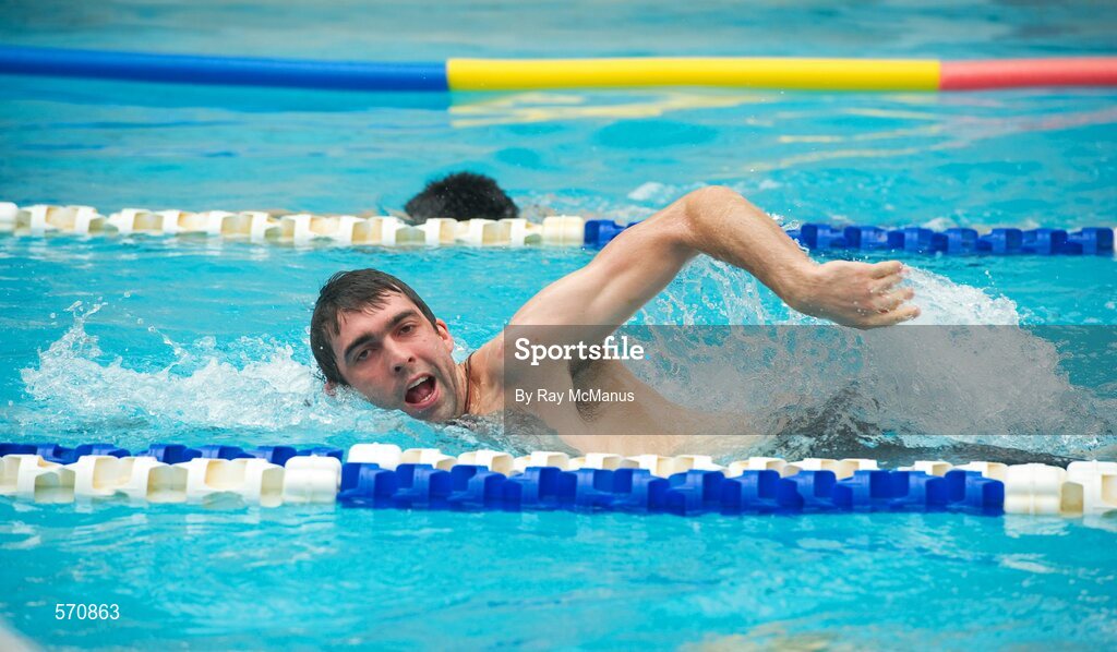30 October 2011; Joe McMahon enjoys a swim as members of the Ireland  International Rules Series 2011 team visit St Kilda Sea baths, St Kilda, Melbourne Bay, Australia. Picture credit: Ray McManus / SPORTSFILE