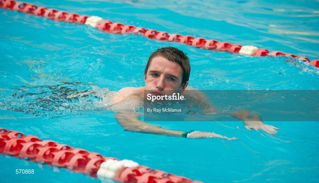 30 October 2011; Aidan Walsh enjoys a swim as members of the Ireland International Rules Series 2011 team visit St Kilda Sea baths, St Kilda, Melbourne Bay, Australia. Picture credit: Ray McManus / SPORTSFILE