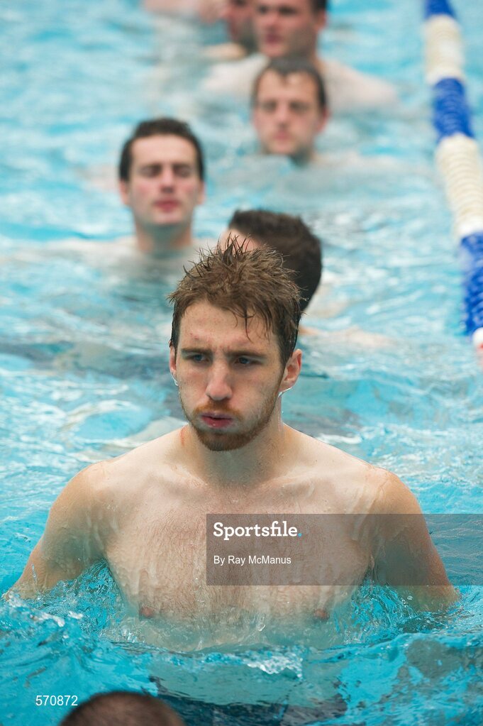 30 October 2011; Zach Touhy enjoys a swim as members of the Ireland International Rules Series 2011 team visit St Kilda Sea baths, St Kilda, Melbourne Bay, Australia. Picture credit: Ray McManus / SPORTSFILE