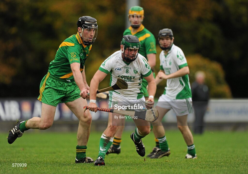 30 October 2011; Fiachra Lynch, Confey, in action against Paul Condon, Kill. Intermediate B Championship Final, Kill v Confey, Naas GAA Ground, Co. Kildare. Picture credit: Barry Cregg / SPORTSFILE