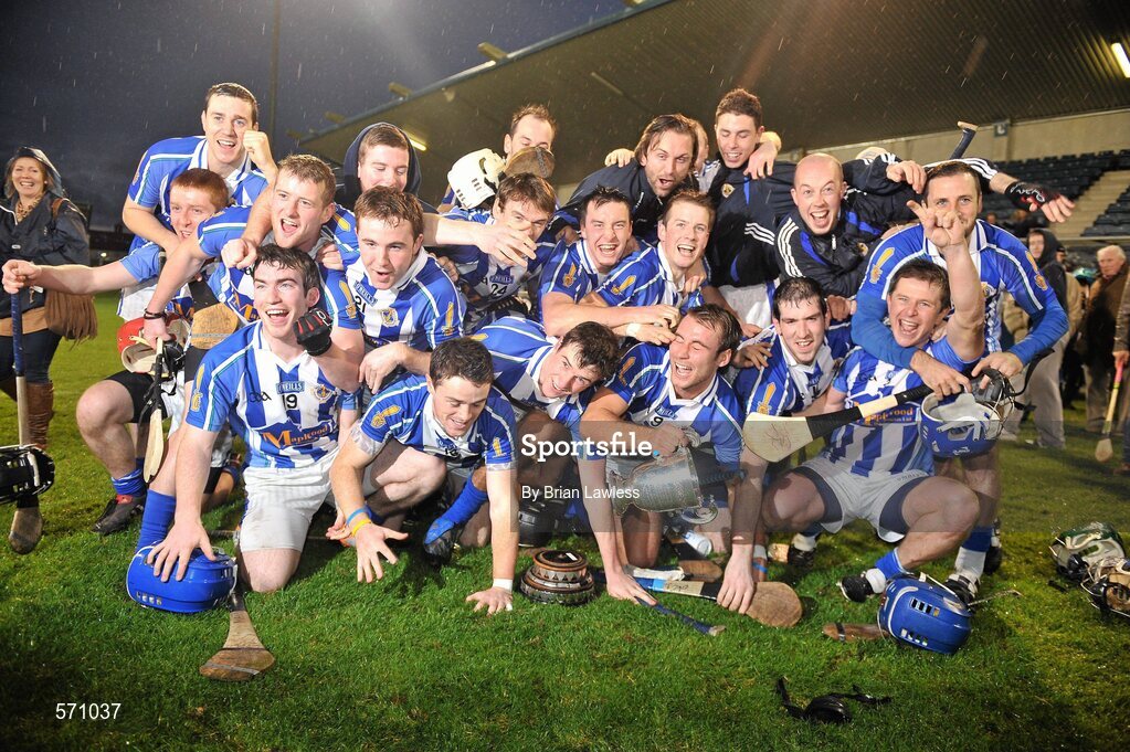 30 October 2011; The Ballyboden St Enda's team celebrate with the cup. Dublin County Senior Huling Championship Final, Ballyboden St Enda's v O'Toole's, Parnell Park, Dublin. Picture credit: Brian Lawless / SPORTSFILE