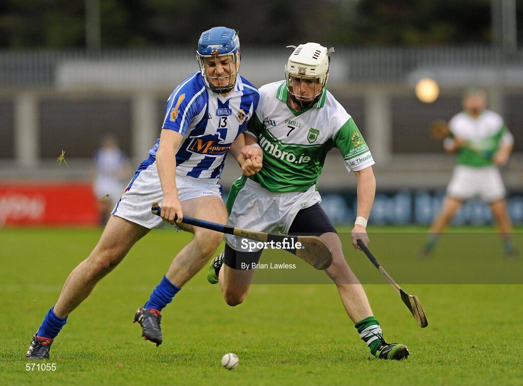 30 October 2011; Paul Ryan, Ballyboden St Enda's, in action against Gerard O'Meara, O'Toole's. Dublin County Senior Huling Championship Final, Ballyboden St Enda's v O'Toole's, Parnell Park, Dublin. Picture credit: Conor O Beolain / SPORTSFILE