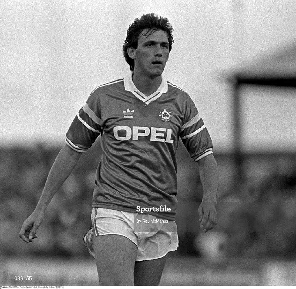 5 June 1989. Tony Cascarino, Republic of Ireland. Picture credit; Ray McManus / SPORTSFILE