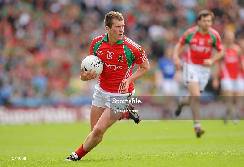 21 August 2011; Cillian O'Connor, Mayo. GAA Football All-Ireland Senior Championship Semi-Final, Mayo v Kerry, Croke Park, Dublin. Picture credit: Ray McManus / SPORTSFILE