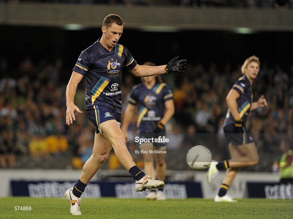 28 October 2011; James Kelly, Australia. International Rules 1st Test, Australia v Ireland, Etihad Stadium, Melbourne, Australia. Picture credit: Ray McManus / SPORTSFILE
