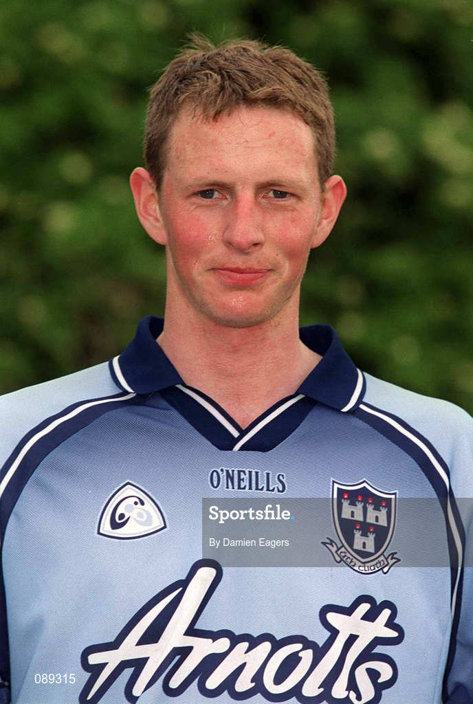 28 May 2002; Enda Crennan during a Dublin Football squad portraits session. Photo by Damien Eagers/Sportsfile