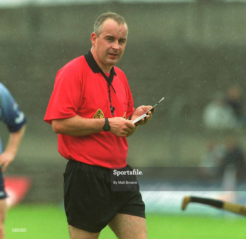 26 May 2002; Referee John Sexton during the Guinness Leinster Senior Hurling Championship Quarter-Final match between Dublin and Meath at O'Connor Park in Tullamore, Offaly. Photo by Matt Browne/Sportsfile
