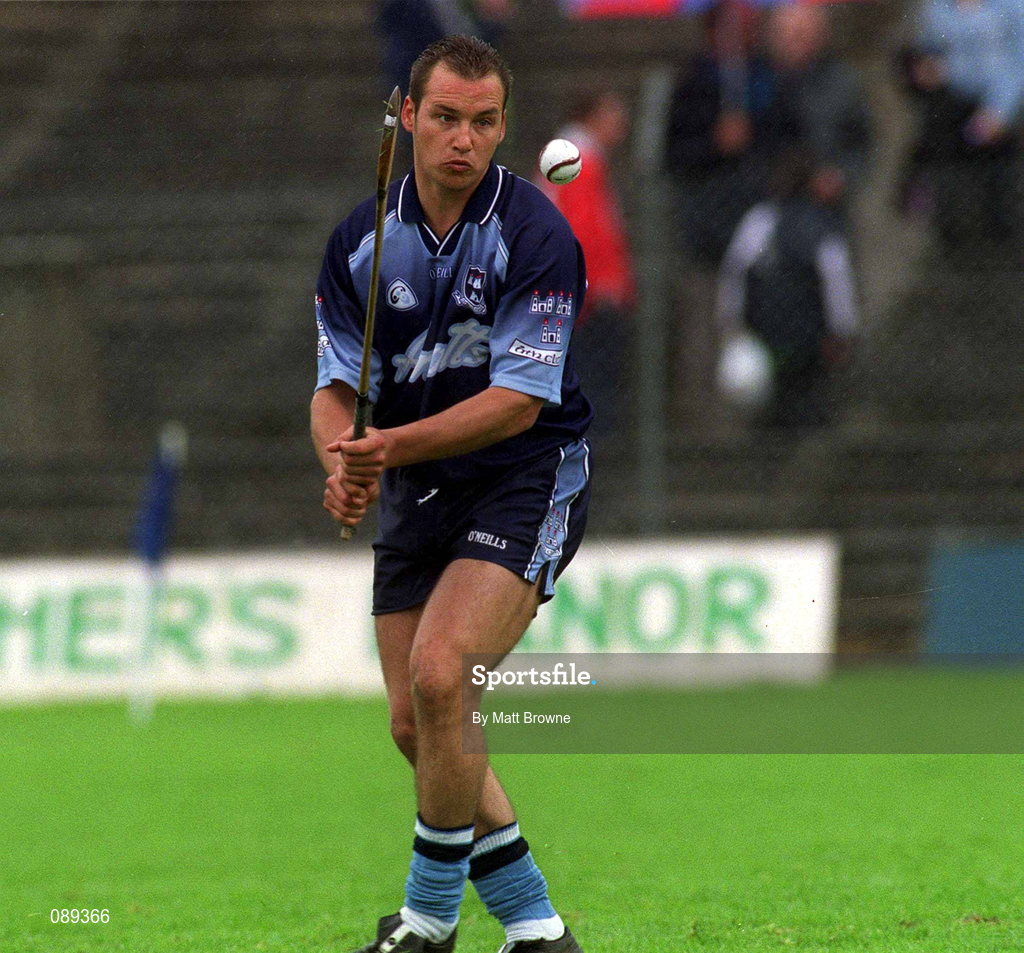 26 May 2002; Dublin goalkeeper Brendan McLoughlin during the Guinness Leinster Senior Hurling Championship Quarter-Final match between Dublin and Meath at O'Connor Park in Tullamore, Offaly. Photo by Matt Browne/Sportsfile
