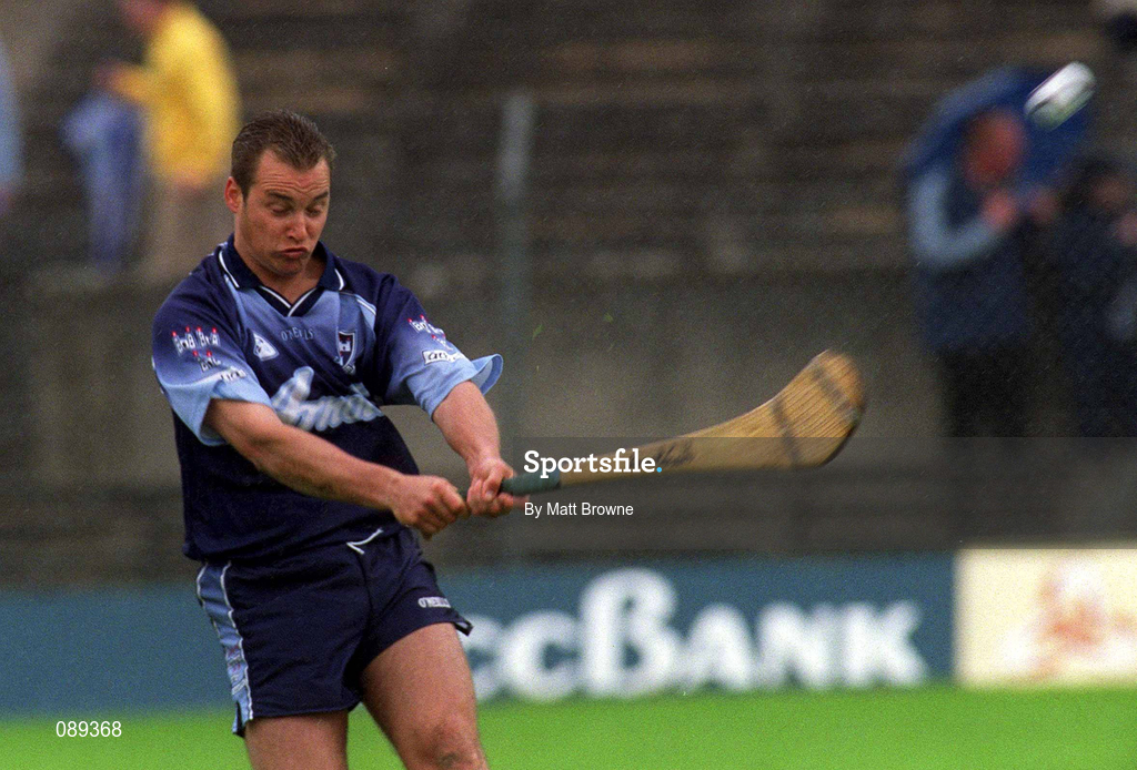 26 May 2002; Dublin goalkeeper Brendan McLoughlin during the Guinness Leinster Senior Hurling Championship Quarter-Final match between Dublin and Meath at O'Connor Park in Tullamore, Offaly. Photo by Matt Browne/Sportsfile