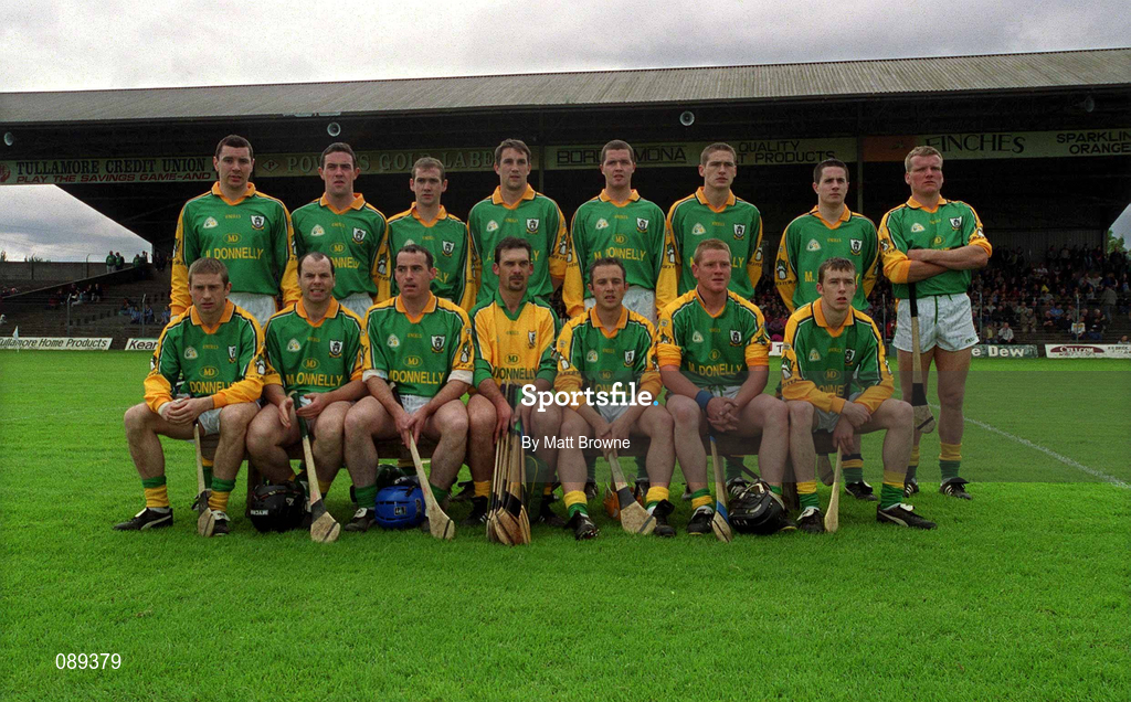 26 May 2002; The Meath panel prior to the Guinness Leinster Senior Hurling Championship Quarter-Final match between Dublin and Meath at O'Connor Park in Tullamore, Offaly. Photo by Matt Browne/Sportsfile