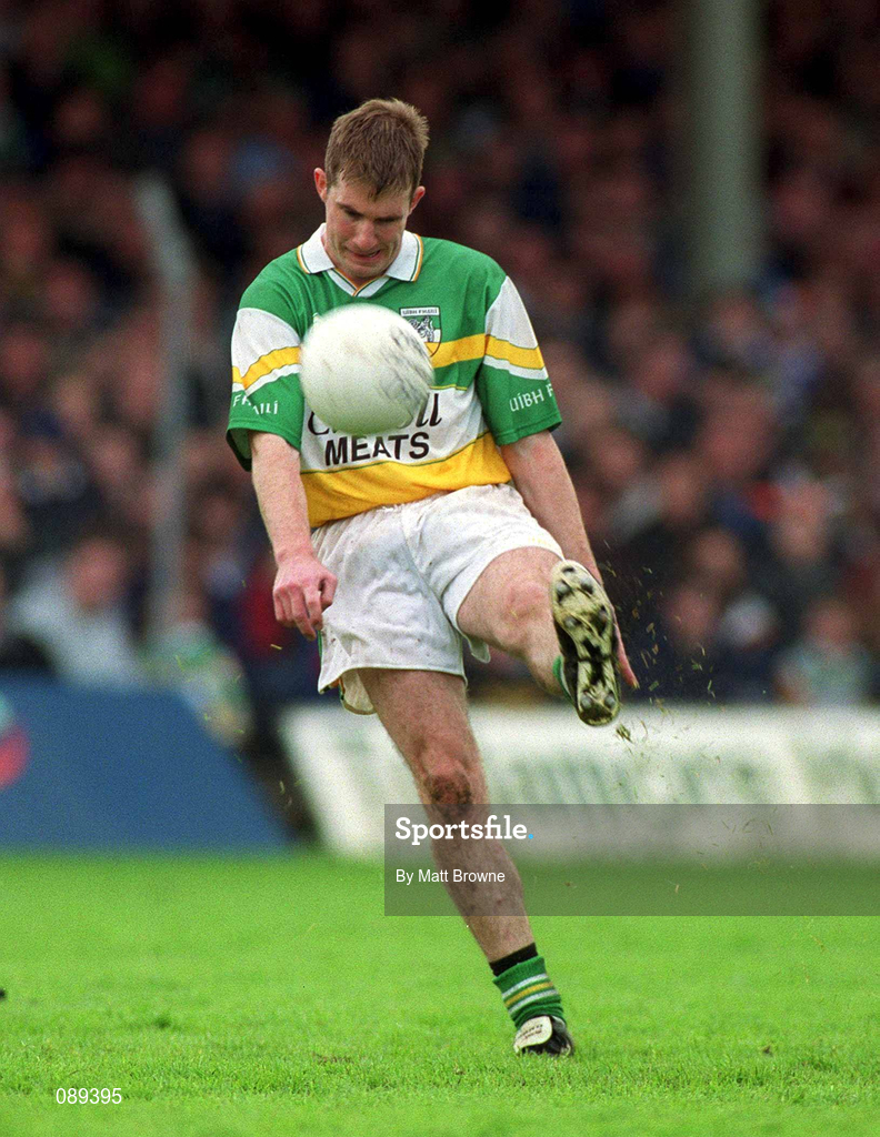 26 May 2002; Colm Quinn of Offaly during the Bank of Ireland Leinster Senior Football Championship Quarter-Final match between Offaly and Laois at O'Connor Park in Tullamore, Offaly. Photo by Matt Browne/Sportsfile