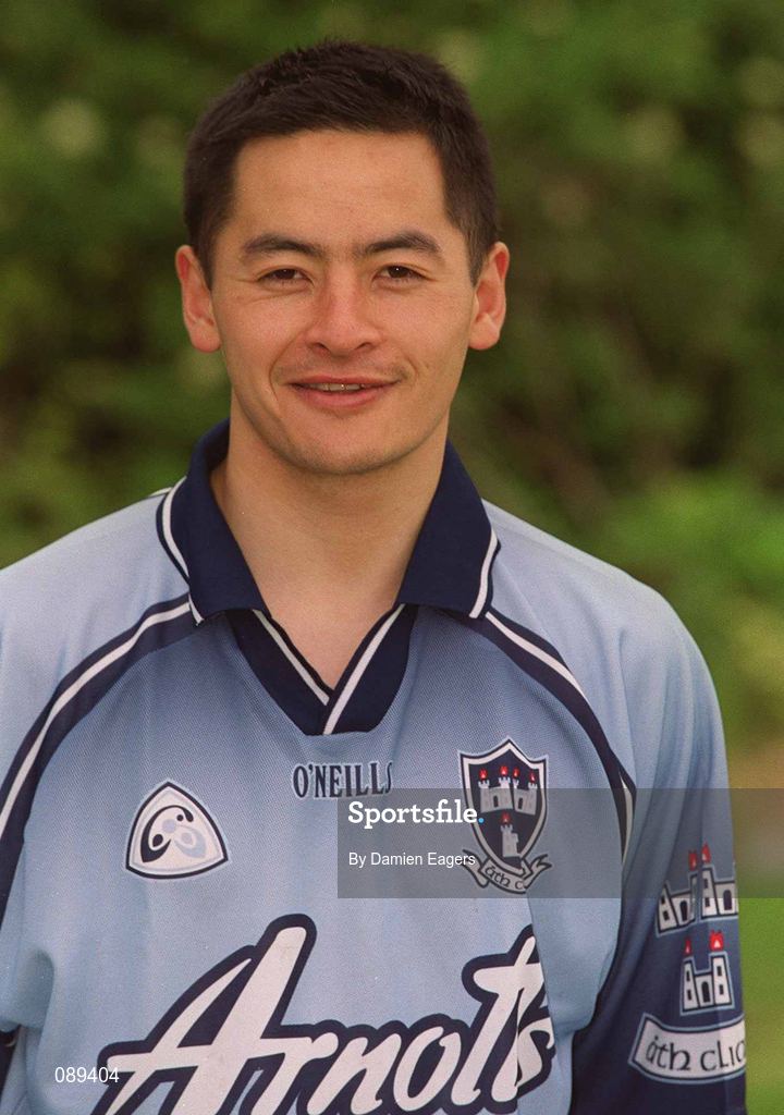 23 May 2002; Jason Sherlock during a Dublin Football squad portraits session. Photo by Damien Eagers/Sportsfile