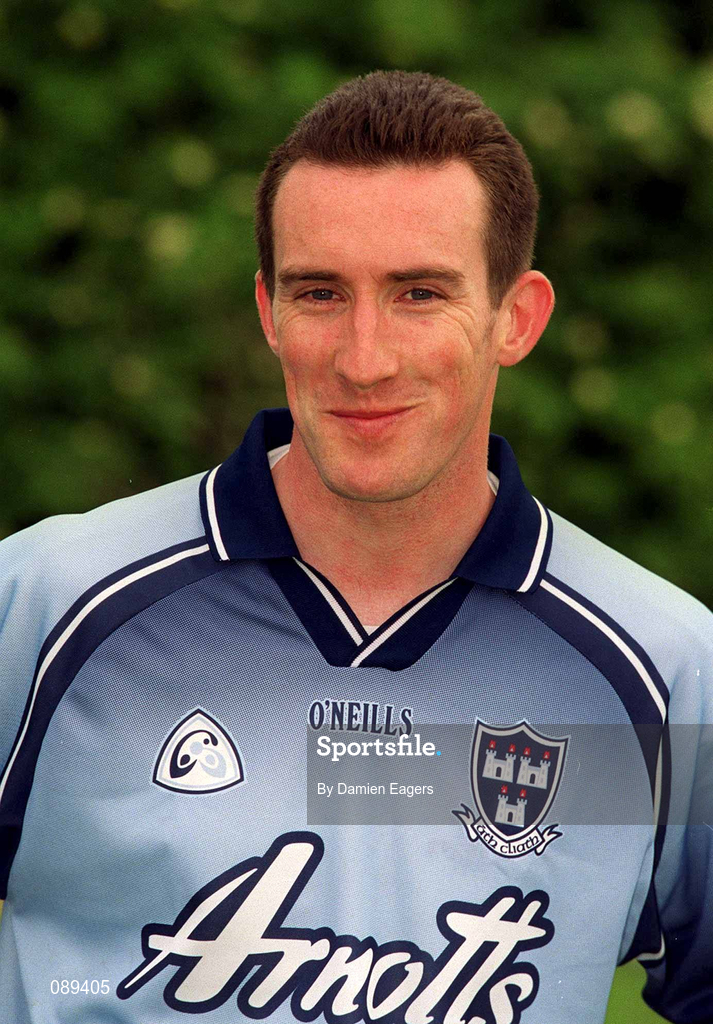 23 May 2002; Paddy Christie during a Dublin Football squad portraits session. Photo by Damien Eagers/Sportsfile