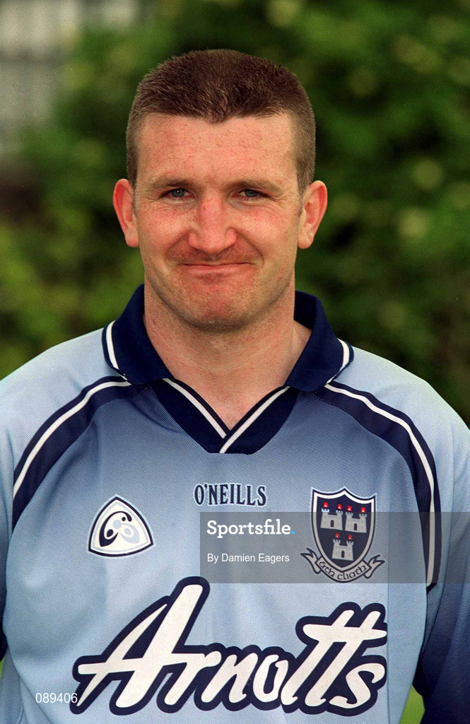 23 May 2002; Darren Homan during a Dublin Football squad portraits session. Photo by Damien Eagers/Sportsfile