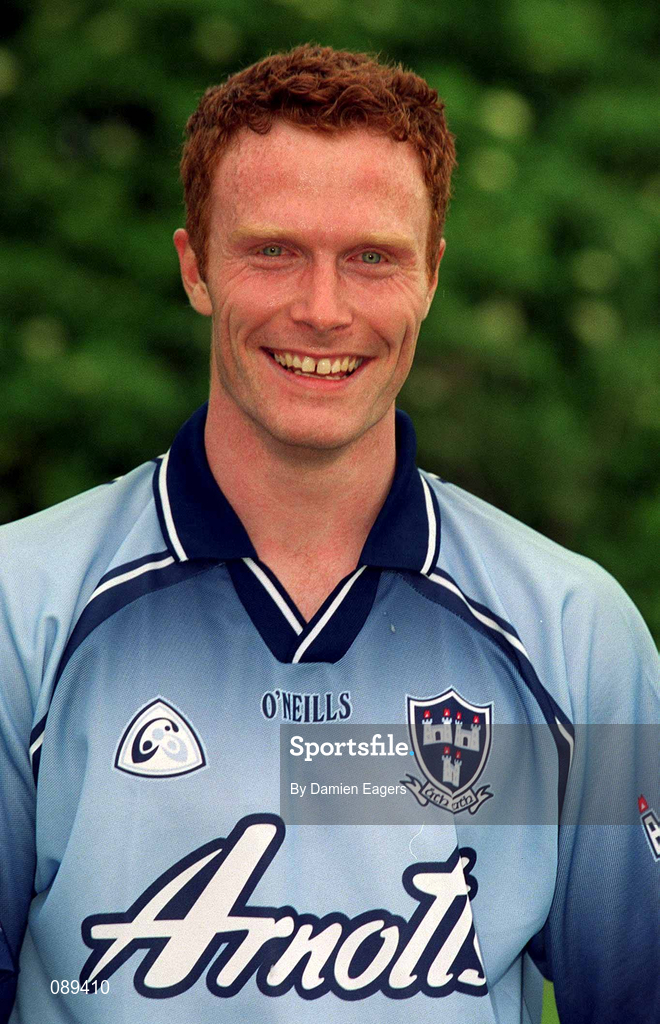 23 May 2002; Peadar Andrews during a Dublin Football squad portraits session. Photo by Damien Eagers/Sportsfile