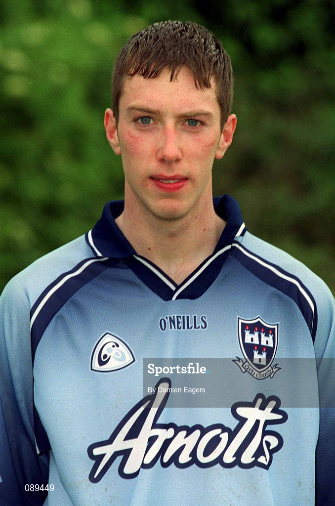 23 May 2002; Barry Cahill during a Dublin Football squad portraits session. Photo by Damien Eagers/Sportsfile