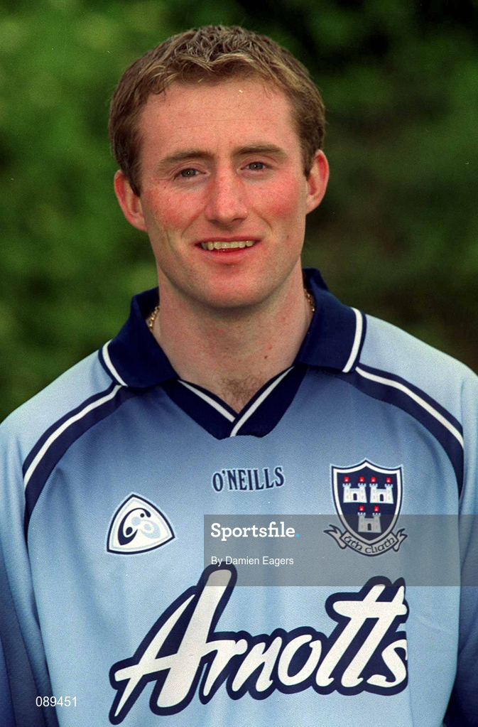 23 May 2002; Coman Goggins during a Dublin Football squad portraits session. Photo by Damien Eagers/Sportsfile